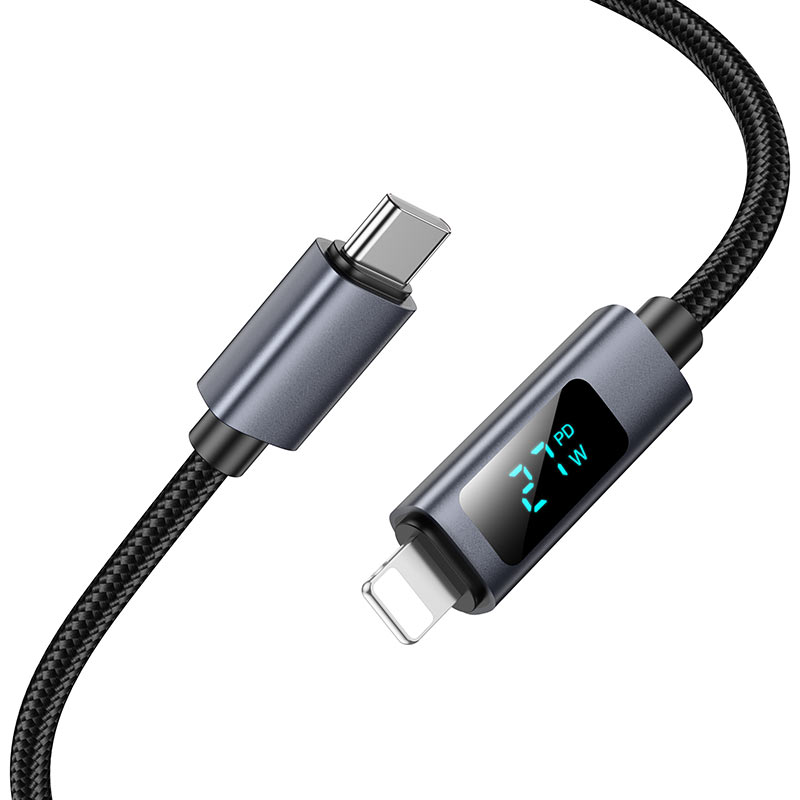 hoco x112 favor pd charging data cable usbc ltn