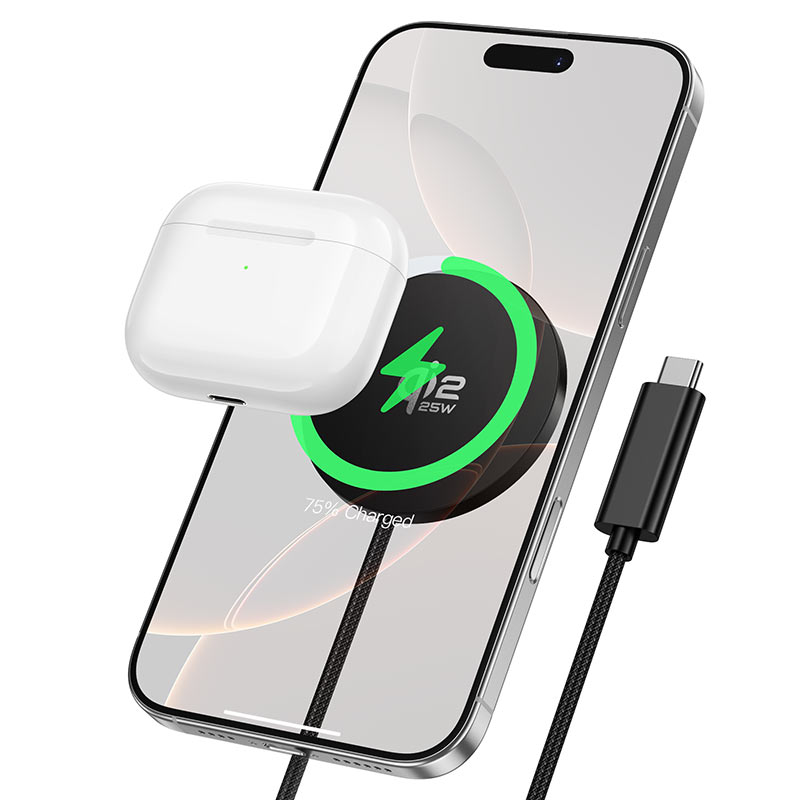 hoco cw63 pro fast qi2 2 magnetic wireless charger phone tws hoco cw63 pro fast qi2 2 magnetic wireless charger phone tws